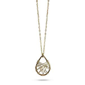 Medium Caged Pearl Necklace
